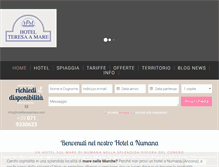 Tablet Screenshot of hotelteresamare.com